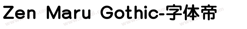 Zen Maru Gothic字体转换